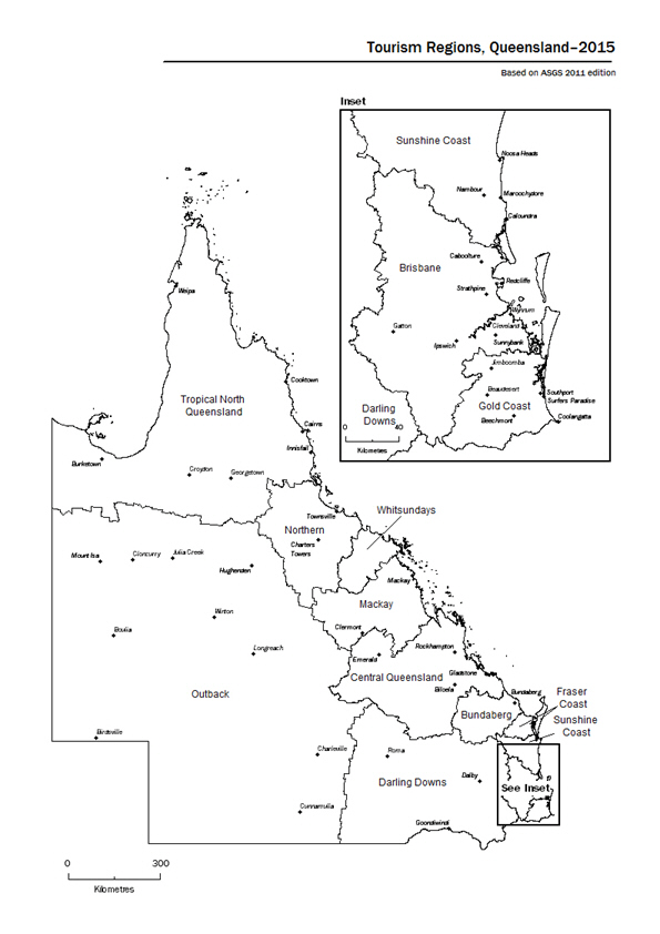 Tourism Regions, Queensland - 2015