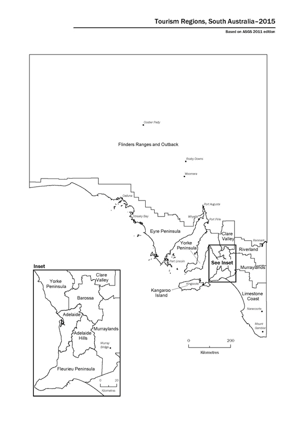 Tourism Regions, South Australia - 2015