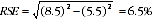 Equation: Formula to calculate RSE of proportions