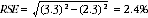 Equation: calculation of RSE