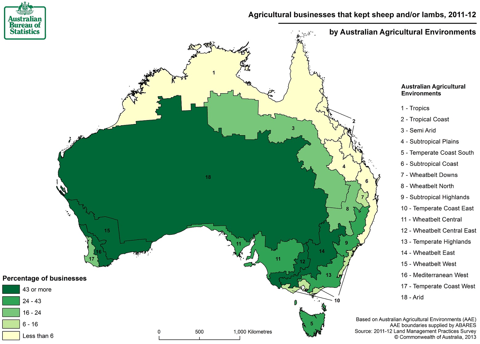 Image: Map of farms with sheep/lambs