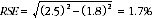 Equation: Example calculation of relative standard errors of proportions