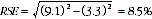 Equation: Example calculation of relative standard errors of proportions_2013