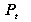 Observed price in period t