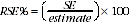 Equation: Relative standard error