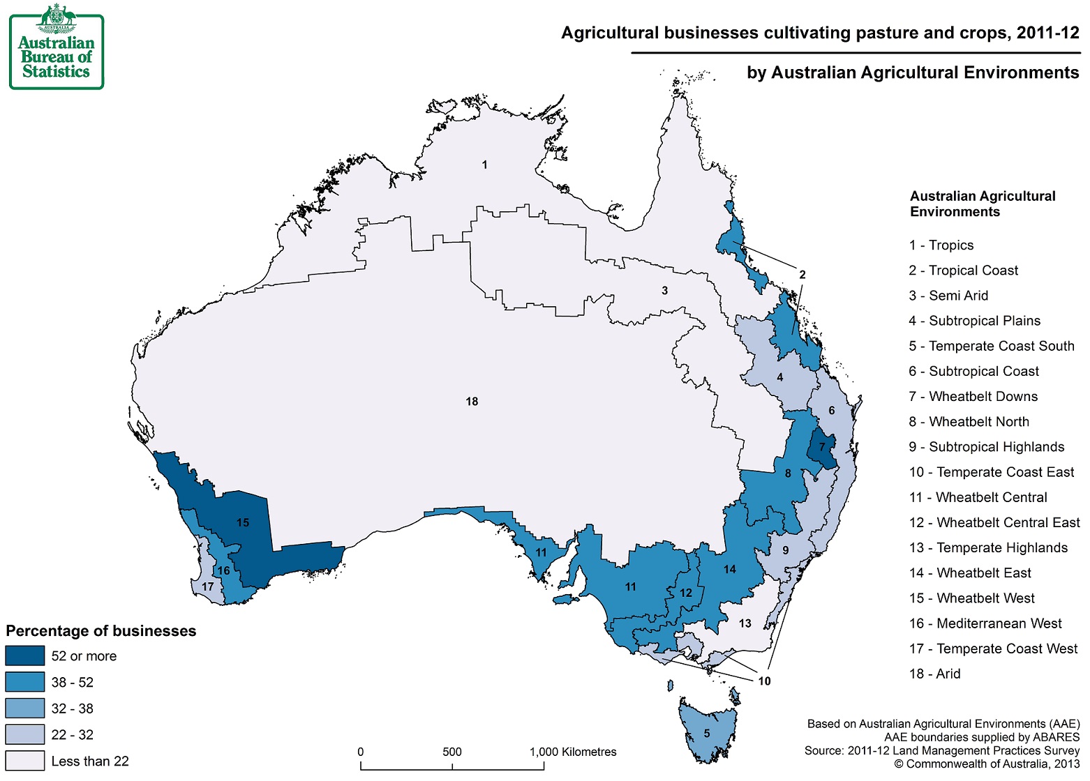 Image: Map of crop cultivation