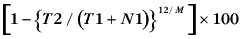 Equation - Attrition rate