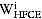 W superscript i over subscript HFCE