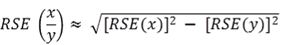 Formula to approximate the RSE of a proportion