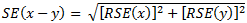 Equation: Calculation of relative standard errors of proportions and percentages