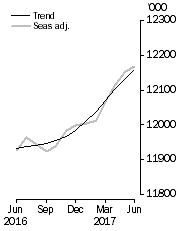 Graph: Employed Persons