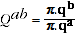 Equation A.9. Represents quantity comparisons between entities a and b
