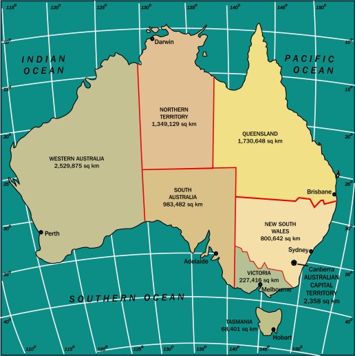 Image: Map of Australia