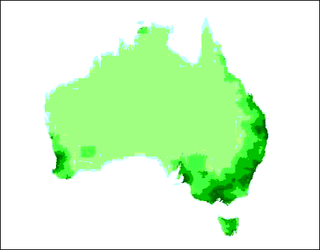 ACCESSIBLE AND REMOTE AREAS - MAP OF AUSTRALIA