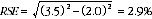 Equation: Example calculation of relative standard errors of proportions