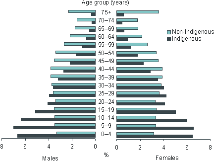 Diagram: Estimated resident population, Australia - 30 June 2001