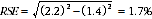 Equation: Example calculation of relative standard errors of proportions