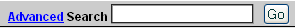 Graphic: example of location of Advanced search link