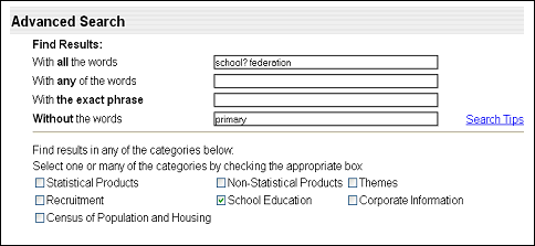 graphic: Advanced Search