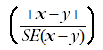 Image: Statistical significance test statistic equals x minus y over standard error of x minus y