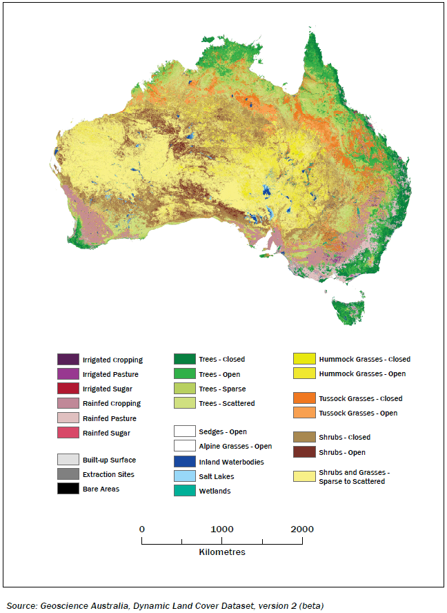 Diagram: LANDCOVER, Australia, January 2010 December 2011