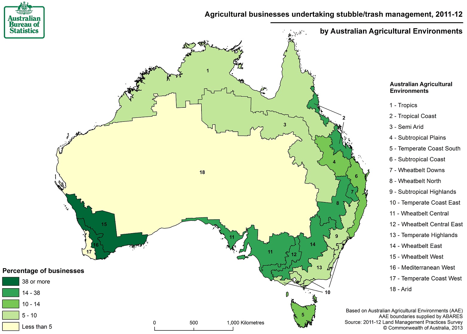 Image: Map of stubble/trash management