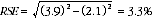 Equation: Example of calculating the RSE of a proportion