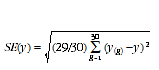 Equation: This equation can be used to calculate the RSE of an estimate