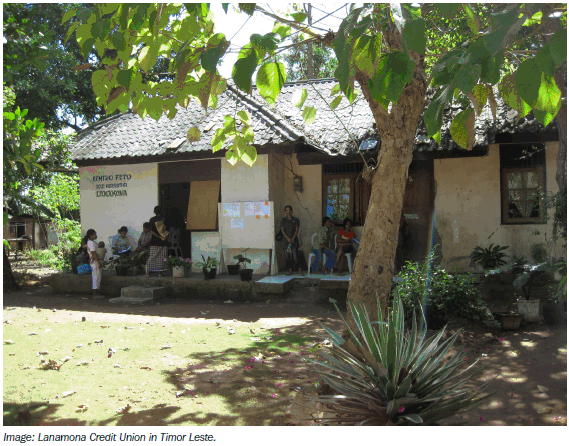 Image: Lanamona Credit Union in Timor Leste.