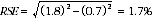 Equation: RSE with LFE 2009 numbers