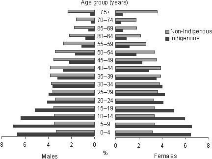 Diagram: Estimated resident population, Australia - 30 June 2001