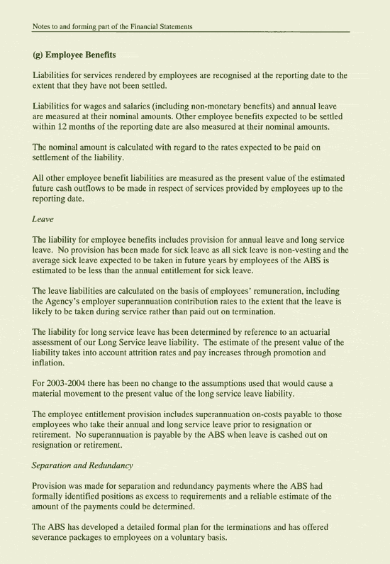 Image: Notes to and forming part of the Financial Statements