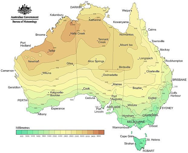 S5: ANNUAL AVERAGE POINT POTENTIAL EVAPOTRANSPIRATION