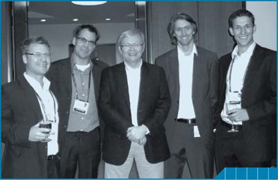 Image of ABS outposted officer at 2020 Australia Summit in April 2008