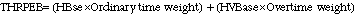 Equation: THRPEB equation