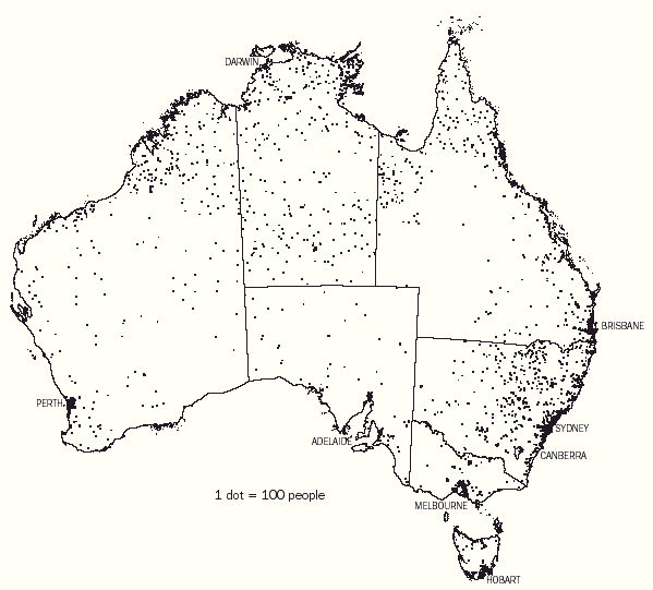 Map - 5.17 Indigenous population distribution - 30 June 2001