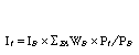 Equation: Calculation of Index number equation
