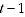 Represents period t-1