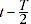 Represents period t-T/2