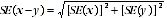 SE(x-y) = square root of (SE(x))2 + (SE(y))2