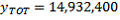 Equation: YTOT = 14932400