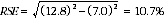 Equation: Example calculation of the RSE of a proportion