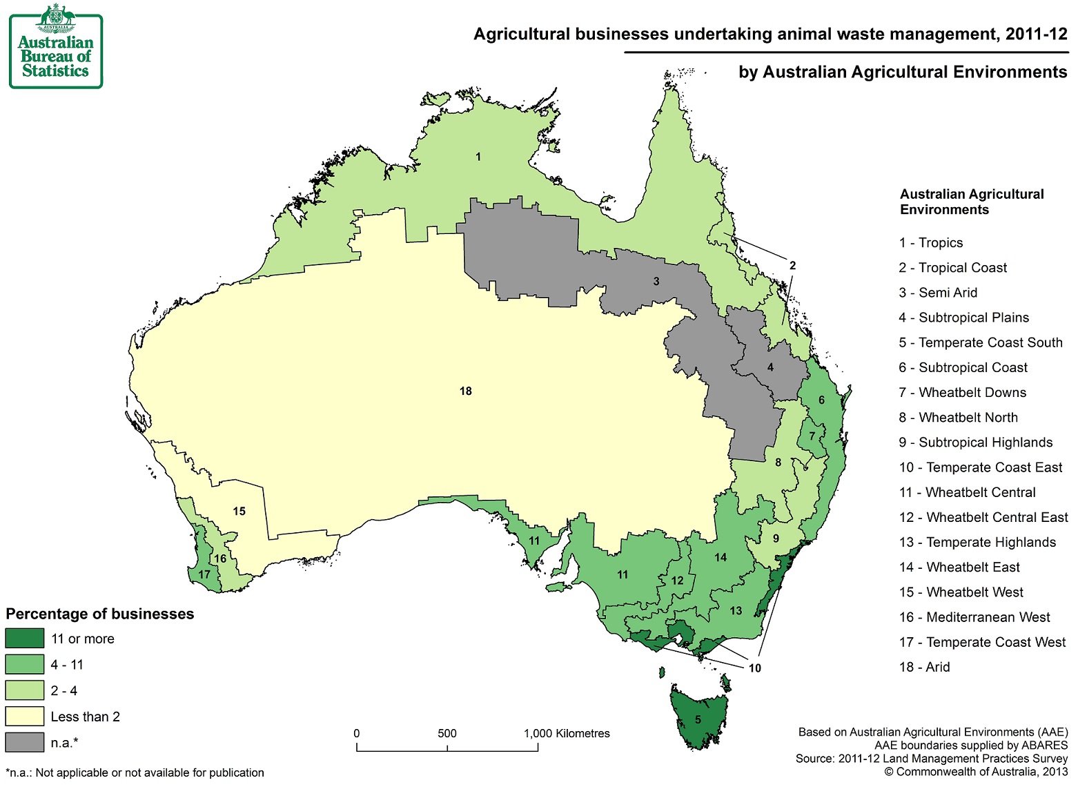 Image: Map of animal waste management