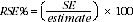 Equation: RSE% = (SEestimate)100