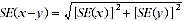 Formula: Standard error calculation