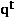 Represents the quantity vector in period t