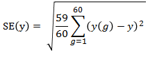 Equation: For calculating Standard Error using replicate weights