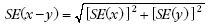 Equation: Calculation of differences