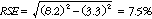 Equation: Example calculation of relative standard errors of proportions