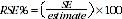 Equation: Calculating the relative standard error